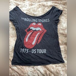 Rolling Stones Graphic Women's Black T-Shirt